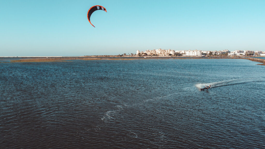 Drone Isla Cristina lagoon kitespot